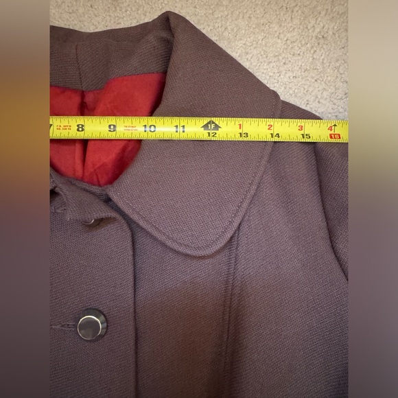 Women’s 1960’s Vintage coat Brown (Rare) Hand craft Made In Usa - Picture 10 of 16